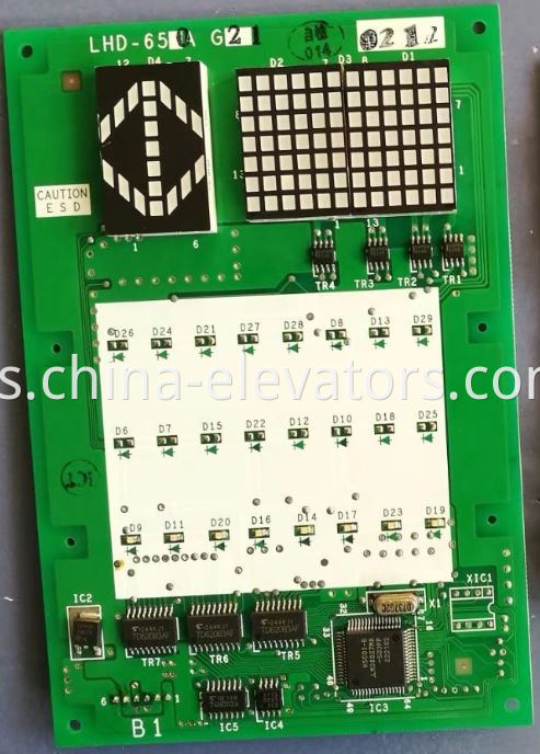 Indicador de COP LHD-650AG21 para ascensores Mitsubishi GPS-3 COP Indicator LHD-650AG21 for Mitsubishi GPS-3 Elevators